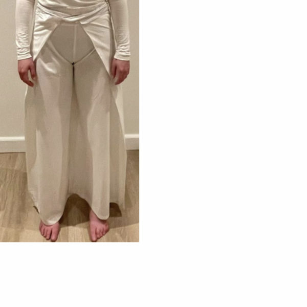 Wikkelbroek wit doorschijnend 