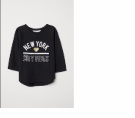 Zwarte shirt lange mouw 