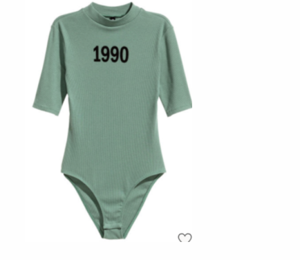 Groene body katoen korte mouw